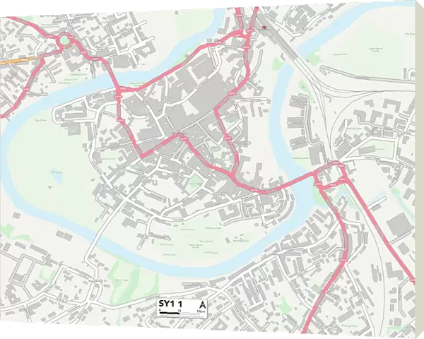 Shropshire SY1 1 Map