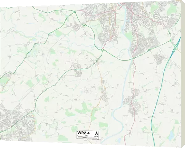 Worcester WR2 4 Map