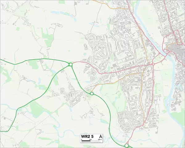 Worcester WR2 5 Map