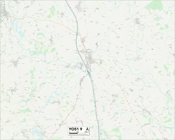North Yorkshire YO51 9 Map