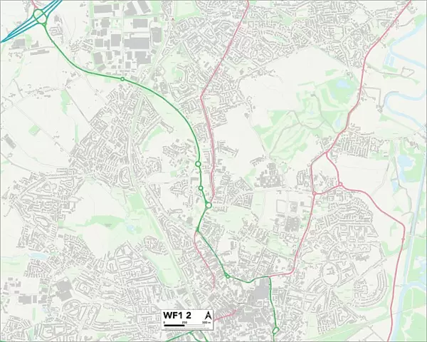 Wakefield WF1 2 Map