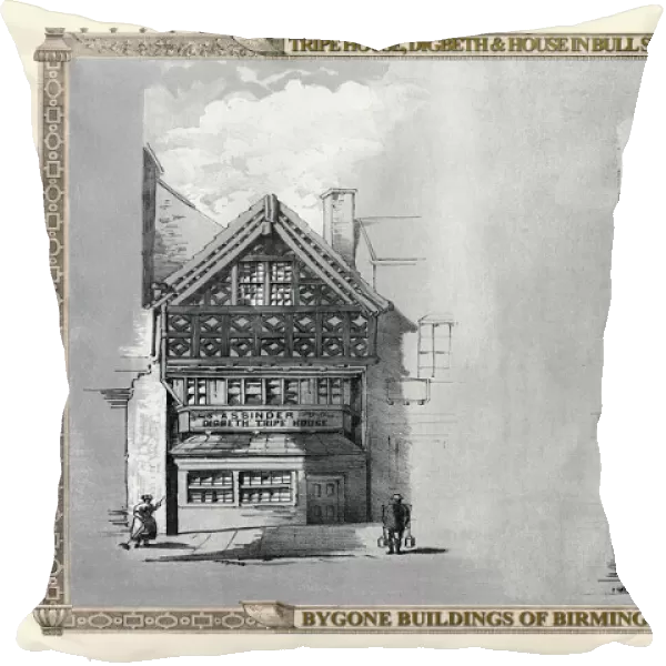 The Tripe House at Digbeth and a House on Bull Street Birmingham 1830