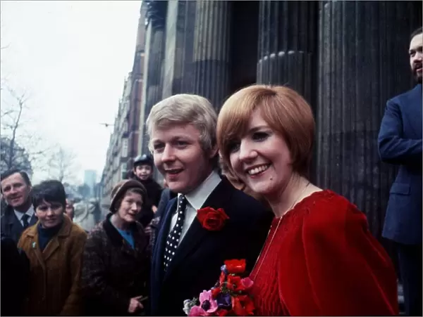 Cilla Black Singer and TV Personality marries manager Bobby Willis at Marylebone Registry