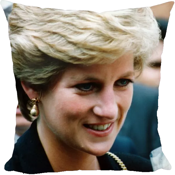 Diana, Princess of Wales during a visit to Fawsley House in Rugby. 23rd May 1993