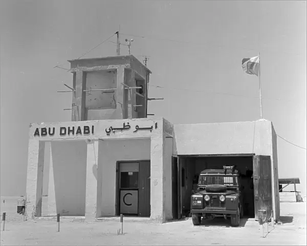 A Abu Dhabi border post manned by members of the army. July 1965