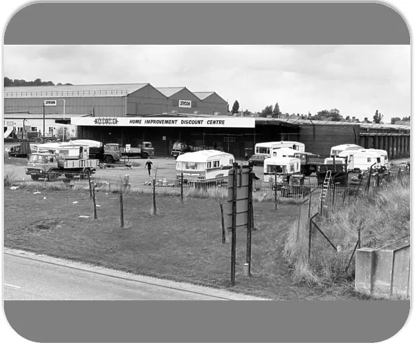 An illegal gypsy emcampment on the Team Vallley Trading Estate in Gateshead in November