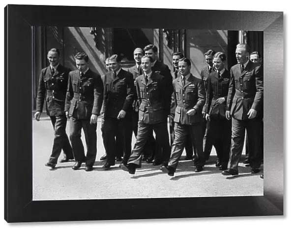 Wing Commander Guy Gibson VC 617 Squadron June 1943 The members of The Dambuster