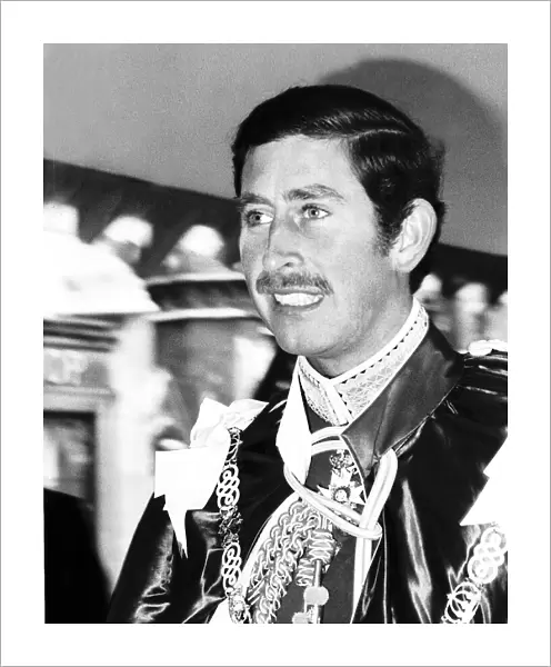 Prince Charles being installed as Great Master of the Order of the Bath May 1975