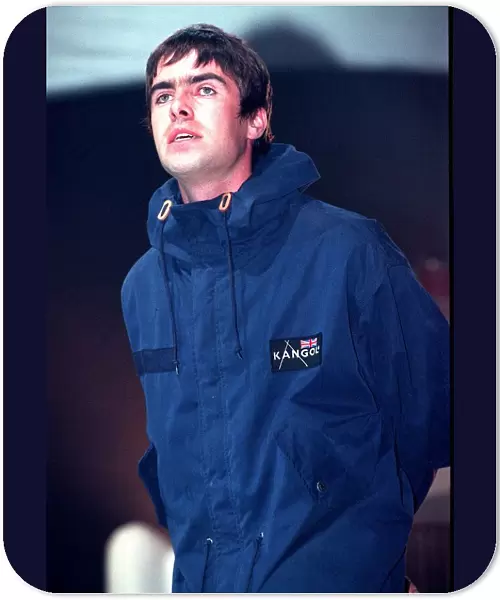 Liam Gallagher of the pop group Oasis Sept September 1997