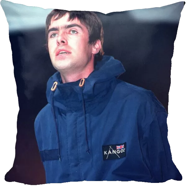 Liam Gallagher of the pop group Oasis Sept September 1997