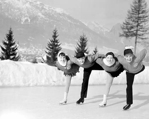 Winter Olympic Games, Italy, February 1956, Ice Skating
