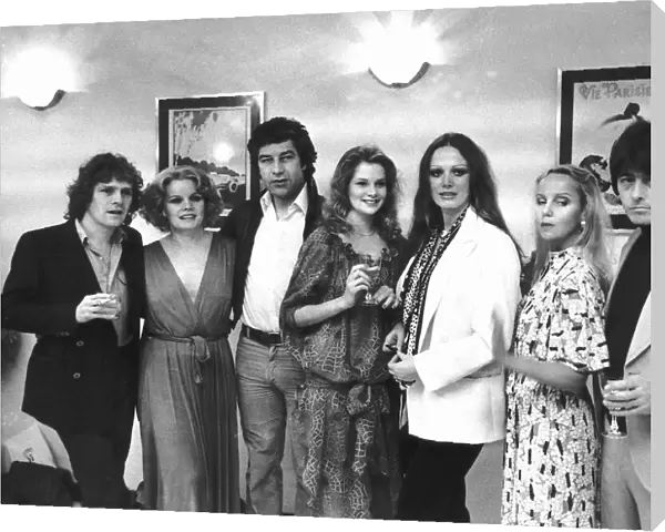 Jackie Collins Actress and Authoress - March 1979 With fellow actors