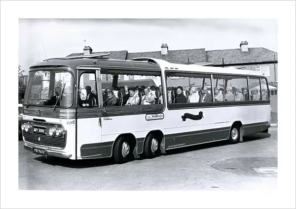 Old age pensioners at Romford community centre leave for a free coach outing to Hampton