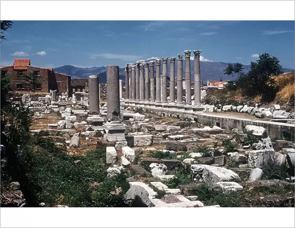 Ruins of the Agora at Smyrna in West Turkey