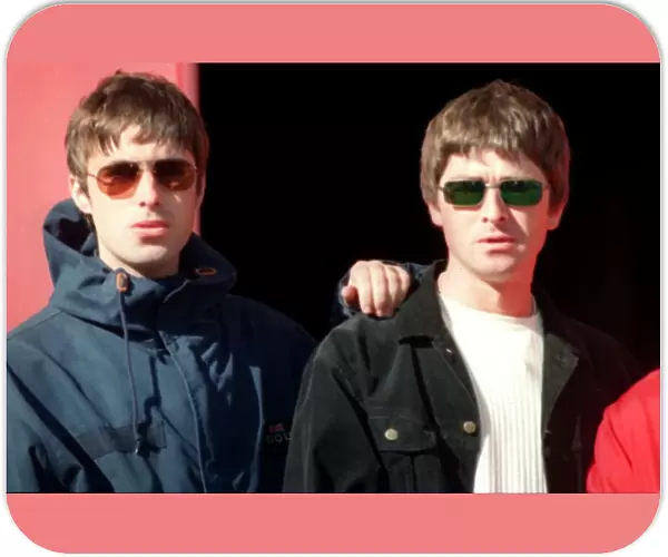 Liam and Noel Gallagher of Oasis September 1997