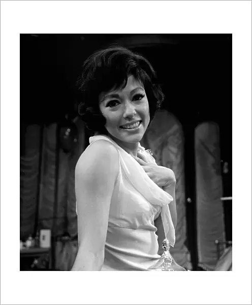 Actress Rita Marino during rehearsals for the stage musical She Love Me