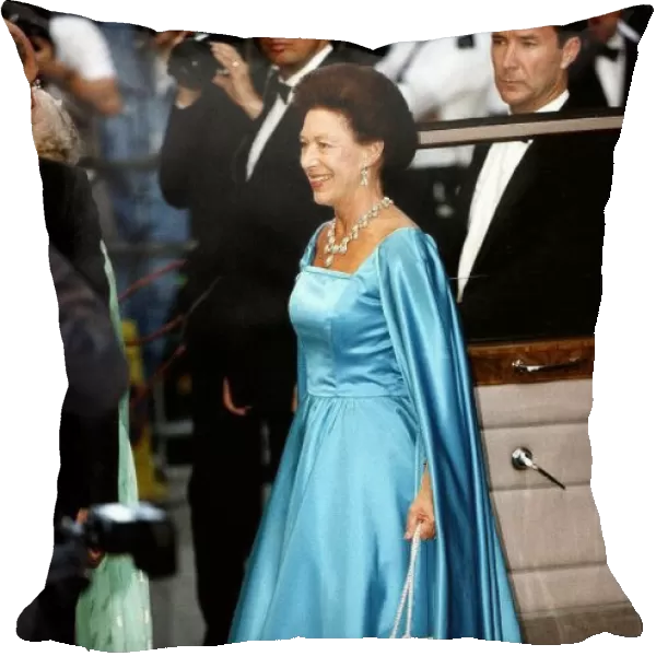 Princess Margaret stepping out of her car