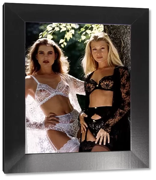 Clothing Fashion Underwear Models Jeanne (left) and Laura (right) July 1993