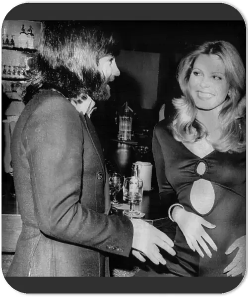 George Best with American girl Marjorie Wallace, Miss World at his Slack Alice night club