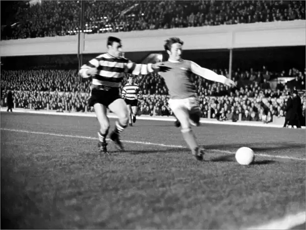 Sport: Football: Arsenal v. Sporting Lisbon Inter City Fairs Cup. Action from the match