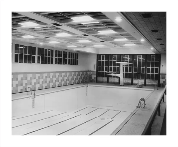 The main swimming pool at the new Montague Swimming Baths in Newcastle 27th May 1964
