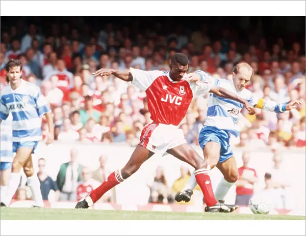 Arsenal v QPR league match at Highbury August 1991. QPR