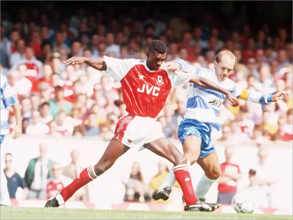 Arsenal v QPR league match at Highbury August 1991. QPR