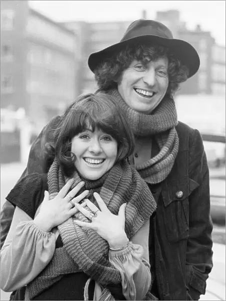 Doctor Who, actor Tom Baker - the 4th Doctor - pictured outside Acton rehersal rooms with