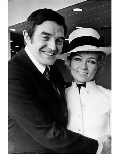 Scottish comedian Jimmy Logan with his wife, dress designer Gina Fratini