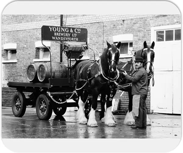 Youngs Brewery of Wandsworth still deliver some of their traditional draught beers by
