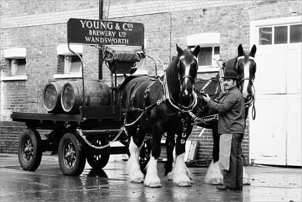 Youngs Brewery of Wandsworth still deliver some of their traditional draught beers by