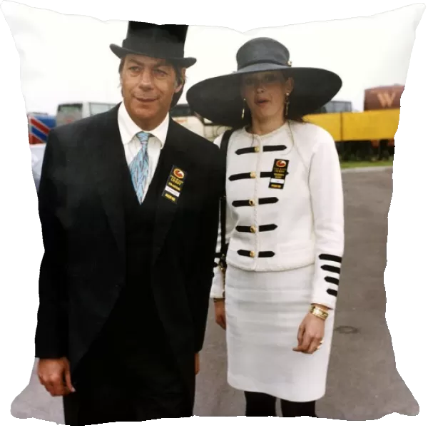 Henry Cecil Racehorse Trainer with wife Natalie Payne