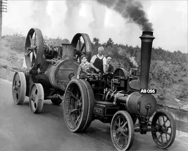 Mr Jack Wakefield, of Hetton-le-Hole, who has a large collection of traction engines