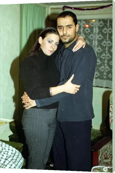Actor Michael Greco December 1998 with his girlfriend fiancee Linsey Dawn McKenzie