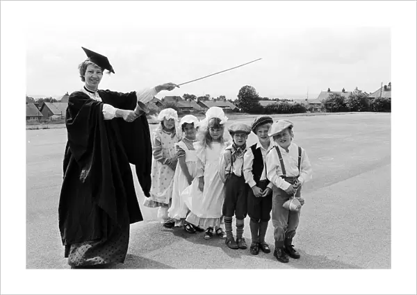 Taking a step back in time are these pupils from Outlane Infants School who donned