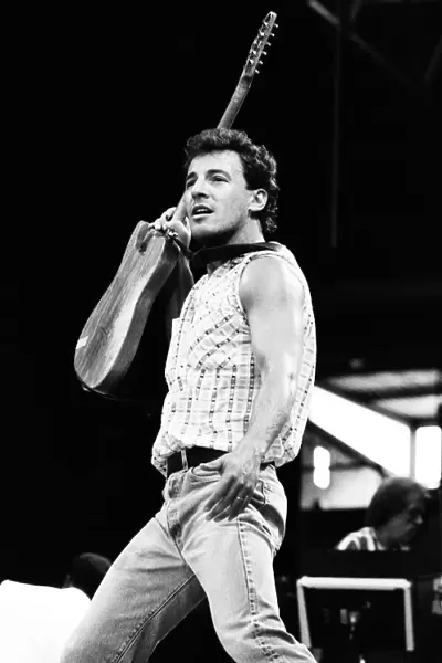 Bruce Springsteen in concert at Wembley, London, 3rd July 1985