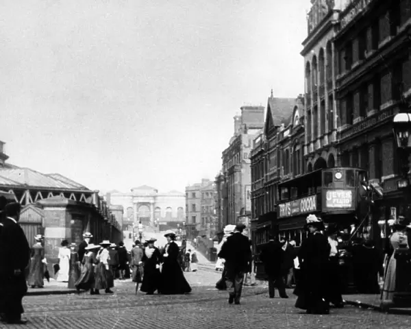 1901 Station Street, looking towards Market Hall, Birmingham