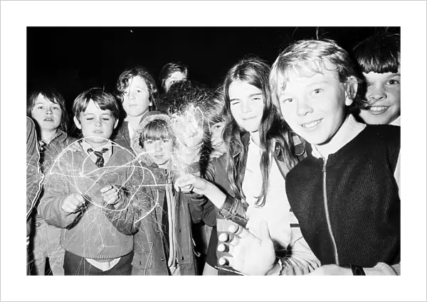 Bonfire Night, Reading, Berkshire, November 1975
