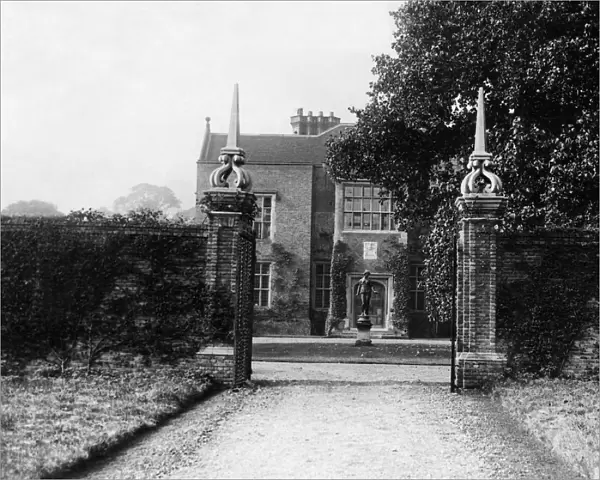Exterior view of Chequers, the country house retreat of the Prime Minister of the United