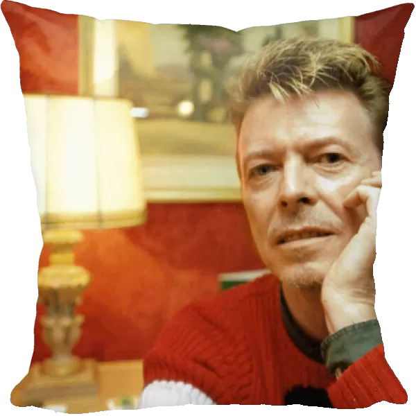 David Bowie, Singer in Paris for the second MTV Europe Music Awards which will be taking