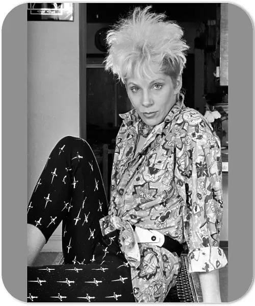Angie Bowie, (also known as Angela Bowie) Picture taken at home