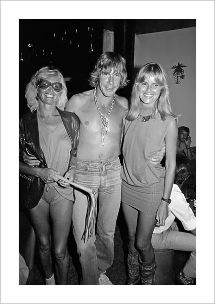 James Hunt, the 1976 World Motor Racing Champion, seen here in the night club in Marbella