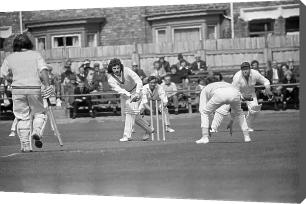 Cricket match, Darlington v Bishop Auckland. 1973