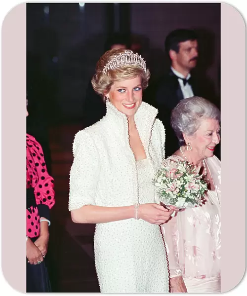 HRH The Princess of Wales, Princess Diana visit To Hong Kong as part of their Far East