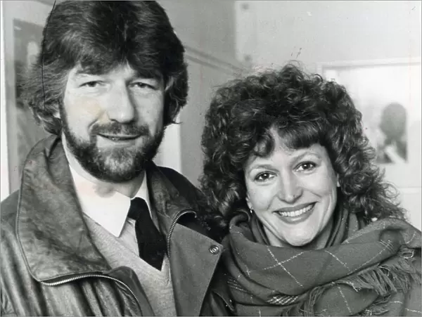 Willy Russell and Barbara Dickson ahead of the opening of Blood Brothers in 1983