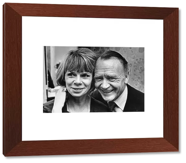 Actress Jill Bennett pictured with co-star John Mills at the Theatre Royal in Newcastle