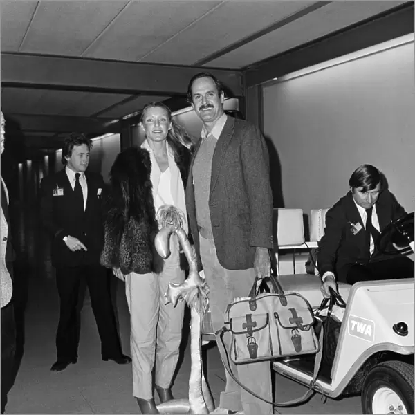 John Cleese and his wife Barbara Trentham at LAP. 24th February 1981