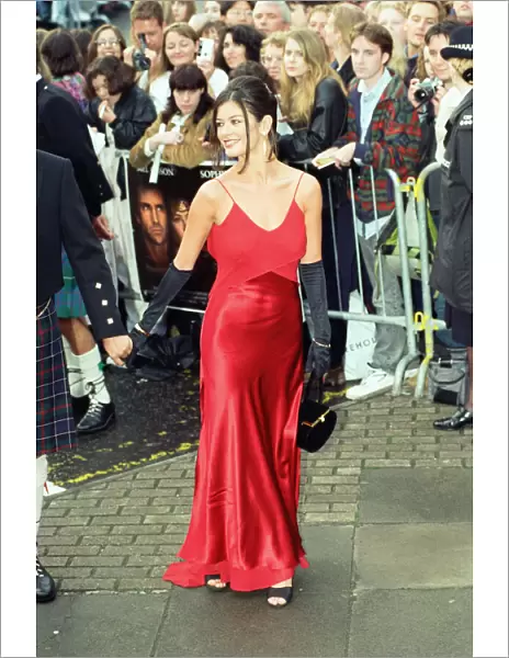 Catherine Zeta Jones attends the premiere of Braveheart in Stirling, Scotland