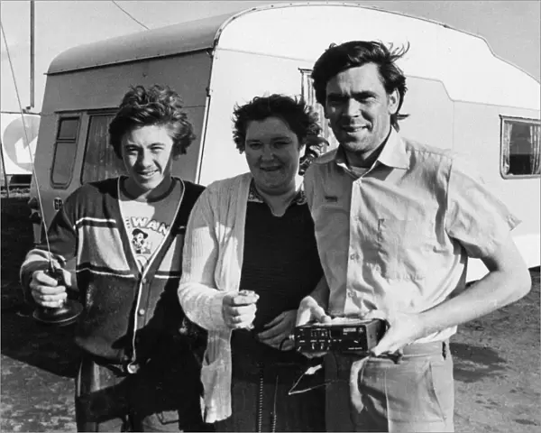 Skelton Beakers Club members, Graham Appleyard (left), Ann Scott & Barry Smith