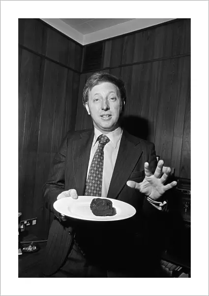 Yorkshire mineworkers leader Arthur Scargill has it on a plate